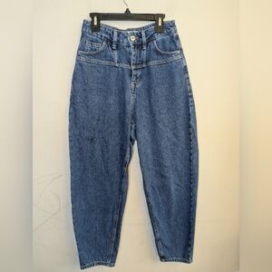 Zara Denim Barrel Leg Jeans Size 2